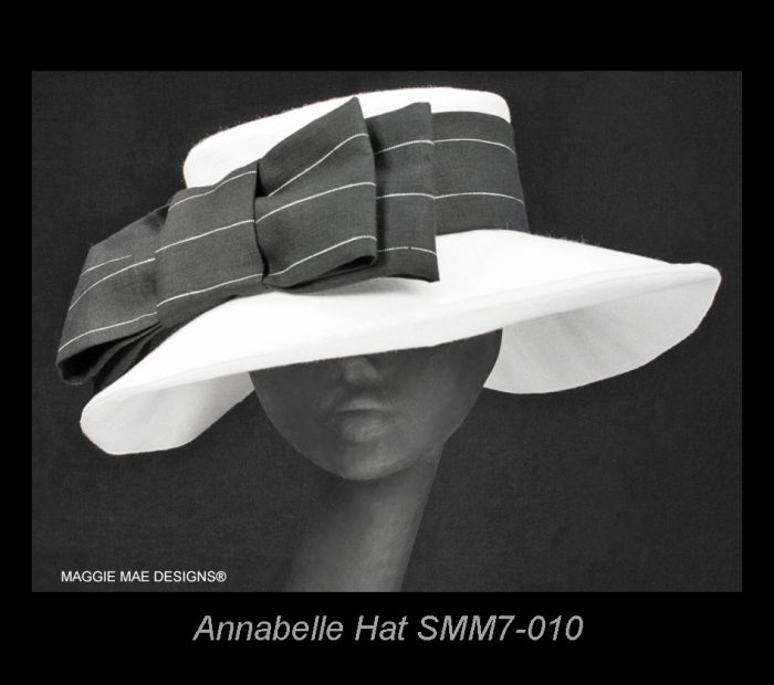 white linen Annabelle hat