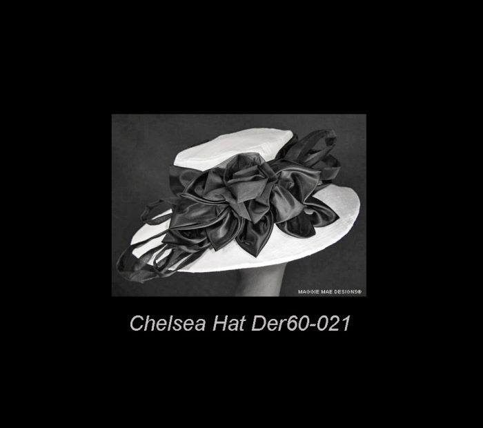 Chelsea Der60-021 white silk Derby hat