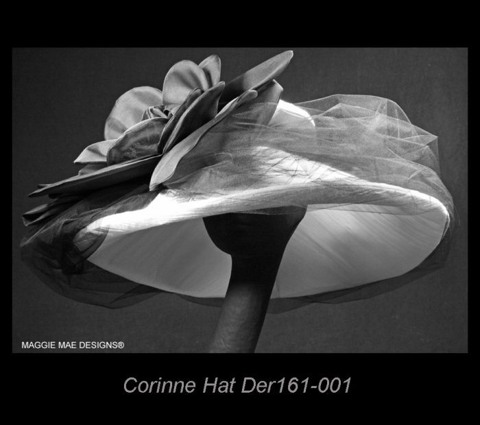 Corinne Der161-001 wide brim Derby hat