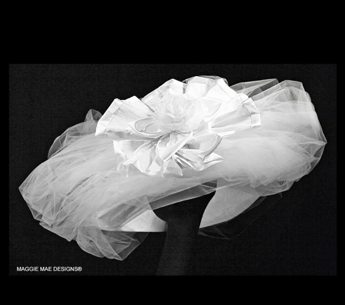 Layla silk bridal hat