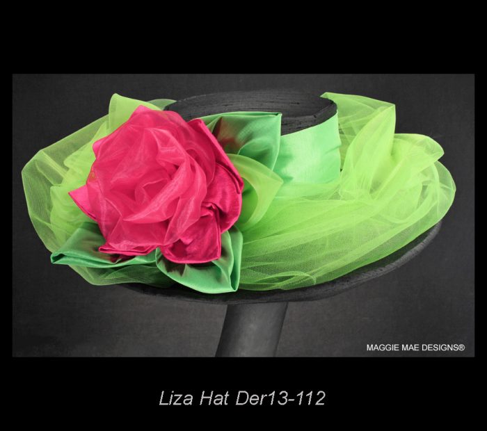 Liza Der13-112 black wide brim hat