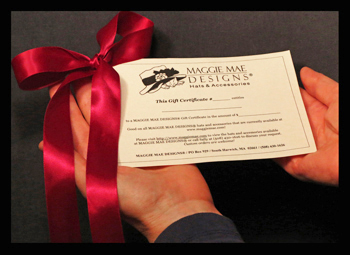Custom hat gift certificates by MAGGIE MAE DESIGNS