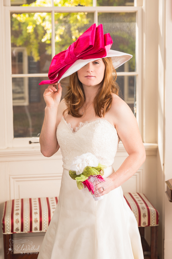 The Brooke bridal hat