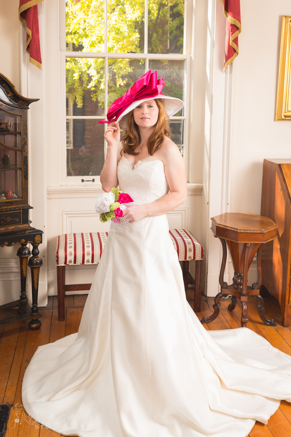 Brooke bridal hat