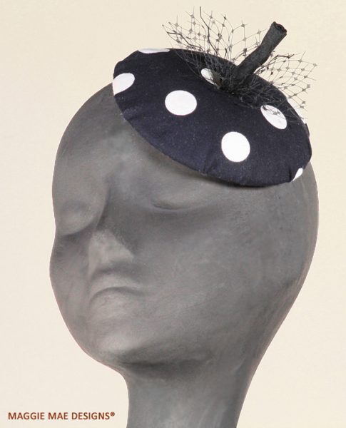 Millie polka dot beret fascinator