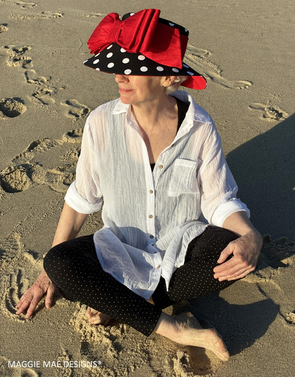 Chelsea polka dot tea hat