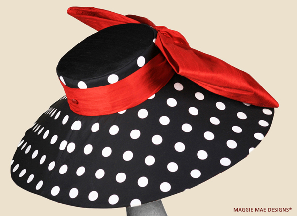 Corinne extra wide brim hat for Saratoga races