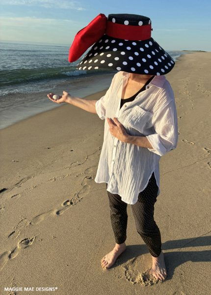 Corinne polka dot hat for Concours d'Elegance