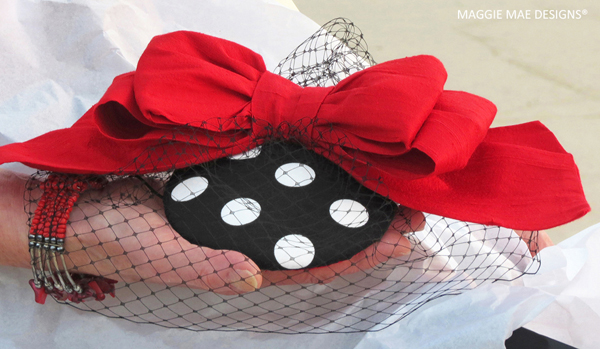 The Minnie polka dot fascinator
