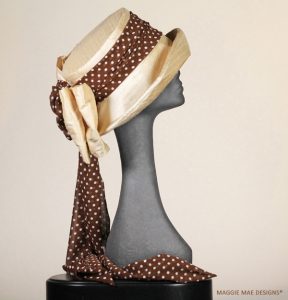 The Sallita polka dot style silk hat for Royal Ascot