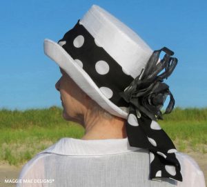 Teddy Top Hat with polka dots